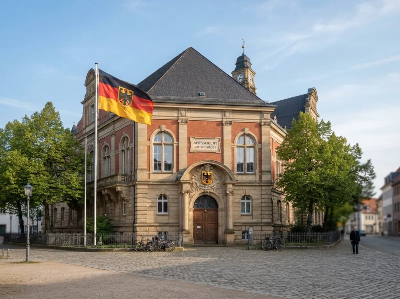 Ein deutsches Amtsgebäude von außen
